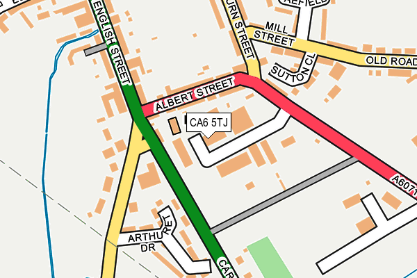 CA6 5TJ map - OS OpenMap – Local (Ordnance Survey)