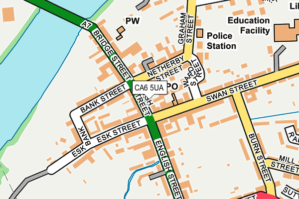 CA6 5UA map - OS OpenMap – Local (Ordnance Survey)