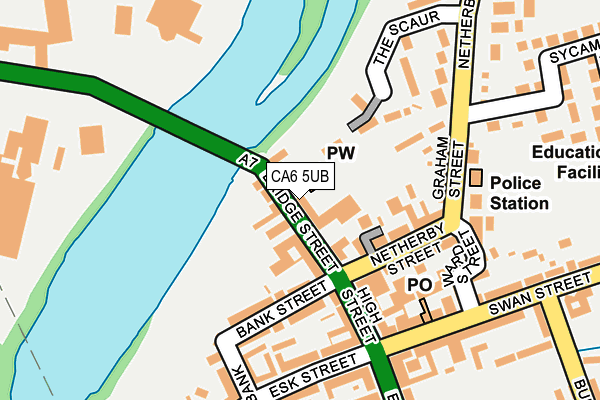CA6 5UB map - OS OpenMap – Local (Ordnance Survey)