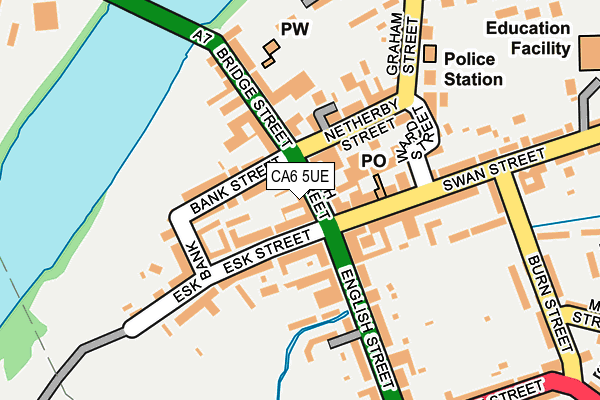 CA6 5UE map - OS OpenMap – Local (Ordnance Survey)
