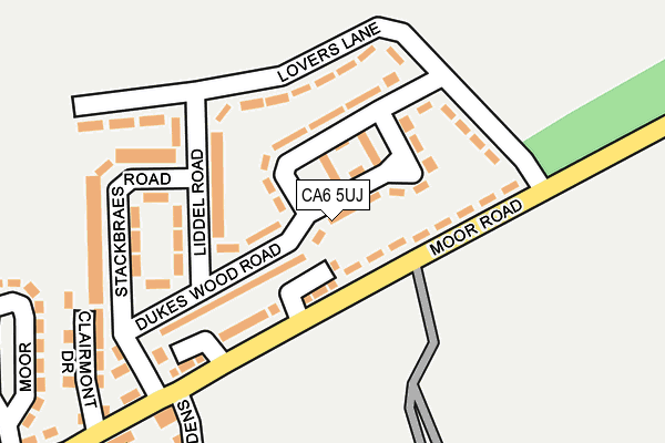 CA6 5UJ map - OS OpenMap – Local (Ordnance Survey)