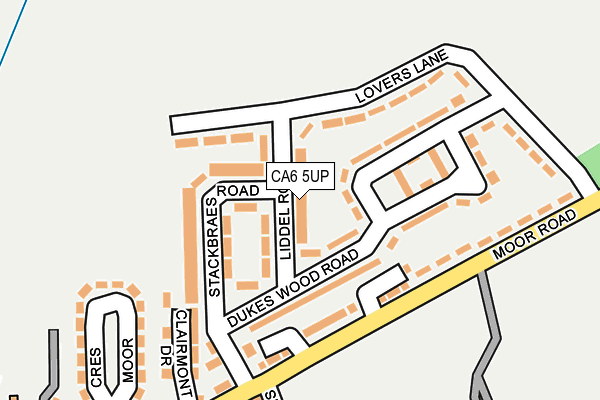 CA6 5UP map - OS OpenMap – Local (Ordnance Survey)
