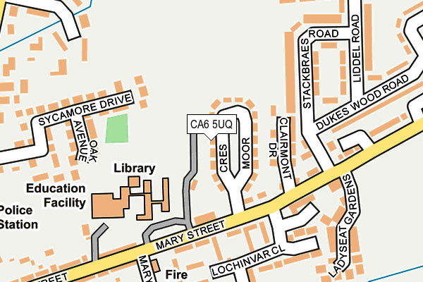 CA6 5UQ map - OS OpenMap – Local (Ordnance Survey)