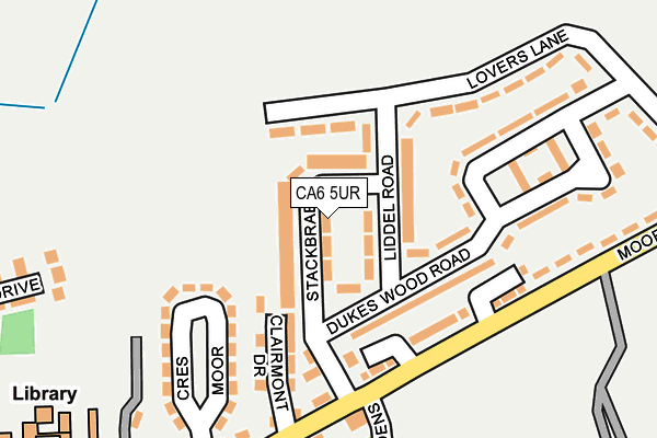 CA6 5UR map - OS OpenMap – Local (Ordnance Survey)