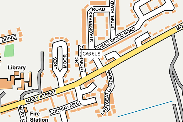 CA6 5US map - OS OpenMap – Local (Ordnance Survey)