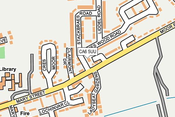 CA6 5UU map - OS OpenMap – Local (Ordnance Survey)