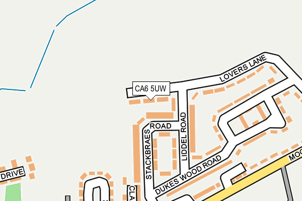CA6 5UW map - OS OpenMap – Local (Ordnance Survey)