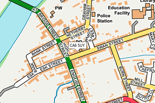 CA6 5UY map - OS OpenMap – Local (Ordnance Survey)