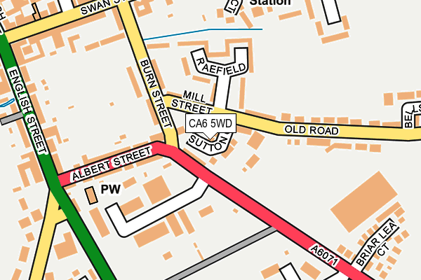 CA6 5WD map - OS OpenMap – Local (Ordnance Survey)