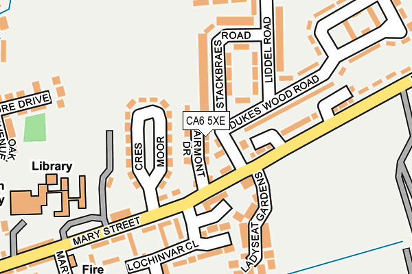 CA6 5XE map - OS OpenMap – Local (Ordnance Survey)