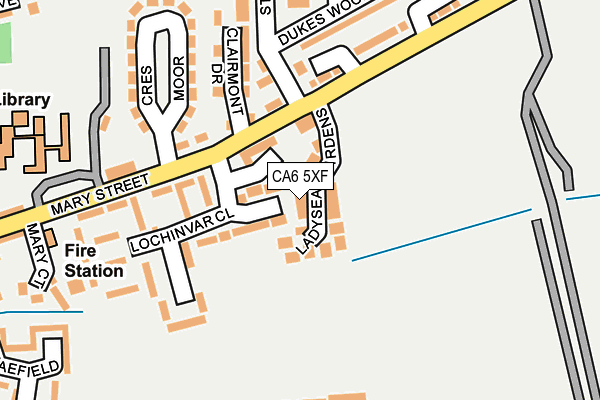 CA6 5XF map - OS OpenMap – Local (Ordnance Survey)