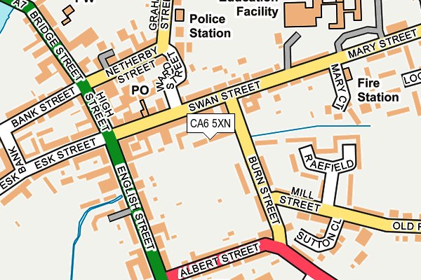 CA6 5XN map - OS OpenMap – Local (Ordnance Survey)