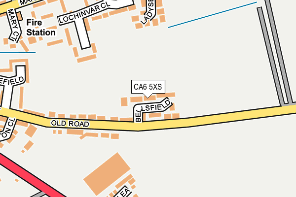 CA6 5XS map - OS OpenMap – Local (Ordnance Survey)