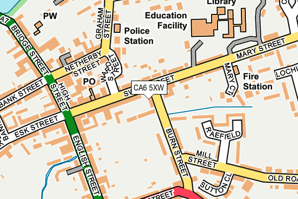 CA6 5XW map - OS OpenMap – Local (Ordnance Survey)