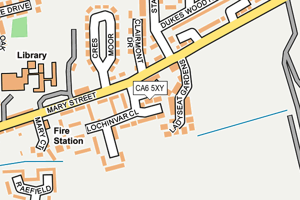 CA6 5XY map - OS OpenMap – Local (Ordnance Survey)