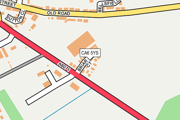CA6 5YS map - OS OpenMap – Local (Ordnance Survey)