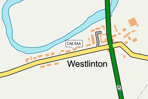 CA6 6AA map - OS OpenMap – Local (Ordnance Survey)