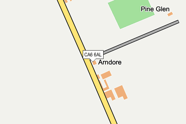 CA6 6AL map - OS OpenMap – Local (Ordnance Survey)