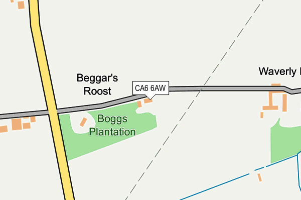 CA6 6AW map - OS OpenMap – Local (Ordnance Survey)