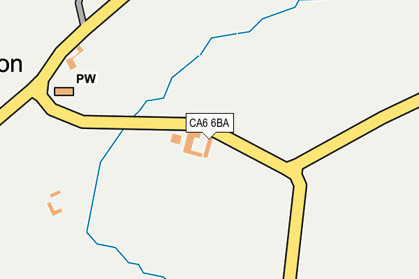 CA6 6BA map - OS OpenMap – Local (Ordnance Survey)
