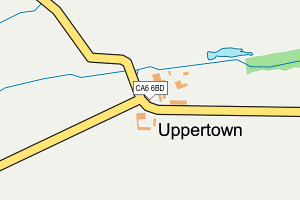 CA6 6BD map - OS OpenMap – Local (Ordnance Survey)