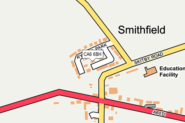 CA6 6BH map - OS OpenMap – Local (Ordnance Survey)