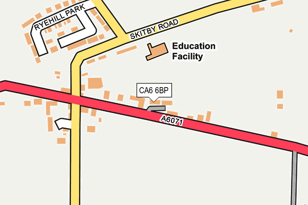 CA6 6BP map - OS OpenMap – Local (Ordnance Survey)