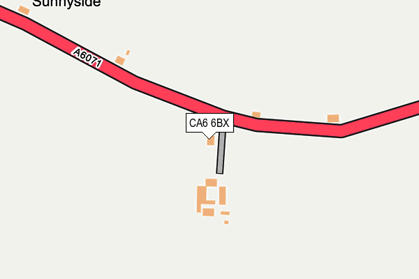 CA6 6BX map - OS OpenMap – Local (Ordnance Survey)