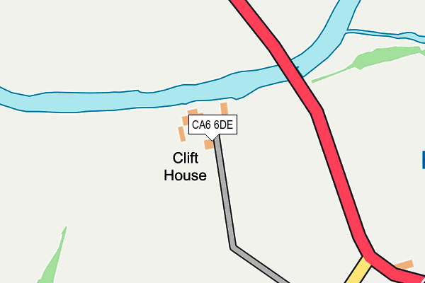 CA6 6DE map - OS OpenMap – Local (Ordnance Survey)