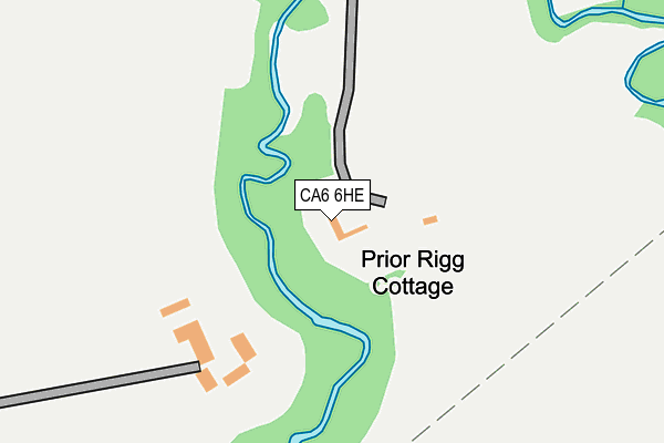 CA6 6HE map - OS OpenMap – Local (Ordnance Survey)