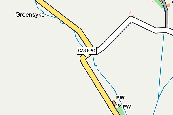 CA6 6PG map - OS OpenMap – Local (Ordnance Survey)