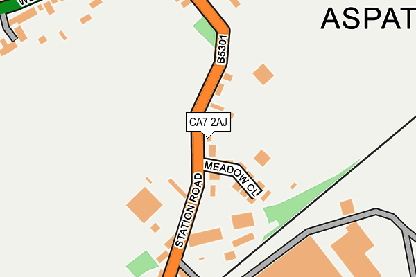 CA7 2AJ map - OS OpenMap – Local (Ordnance Survey)