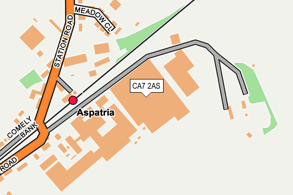 CA7 2AS map - OS OpenMap – Local (Ordnance Survey)