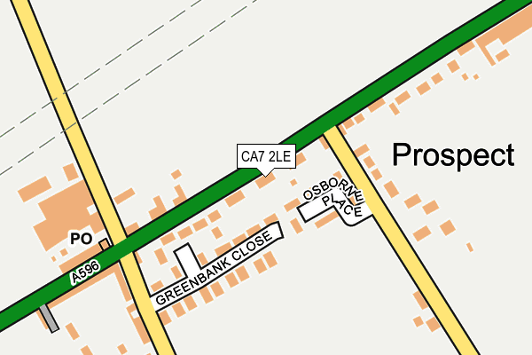 CA7 2LE map - OS OpenMap – Local (Ordnance Survey)