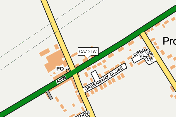 CA7 2LW map - OS OpenMap – Local (Ordnance Survey)