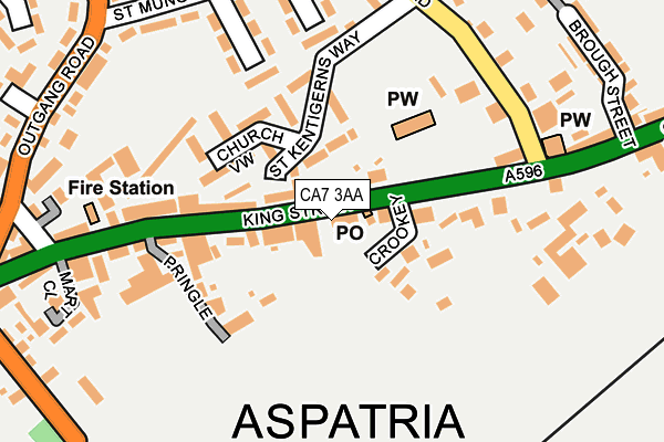 CA7 3AA map - OS OpenMap – Local (Ordnance Survey)