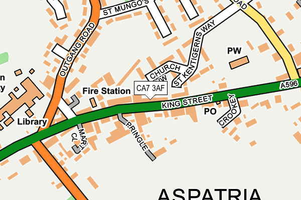 CA7 3AF map - OS OpenMap – Local (Ordnance Survey)