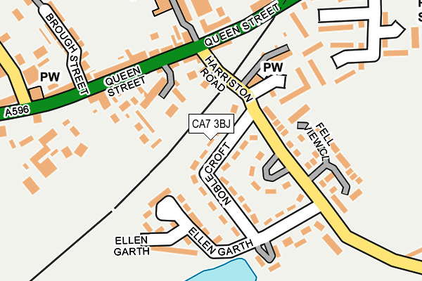 CA7 3BJ map - OS OpenMap – Local (Ordnance Survey)