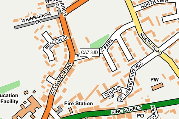CA7 3JD map - OS OpenMap – Local (Ordnance Survey)