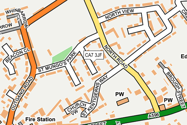 CA7 3JF map - OS OpenMap – Local (Ordnance Survey)