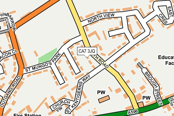 CA7 3JQ map - OS OpenMap – Local (Ordnance Survey)