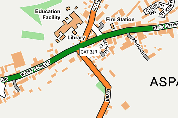 CA7 3JR map - OS OpenMap – Local (Ordnance Survey)