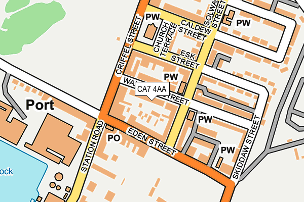 CA7 4AA map - OS OpenMap – Local (Ordnance Survey)