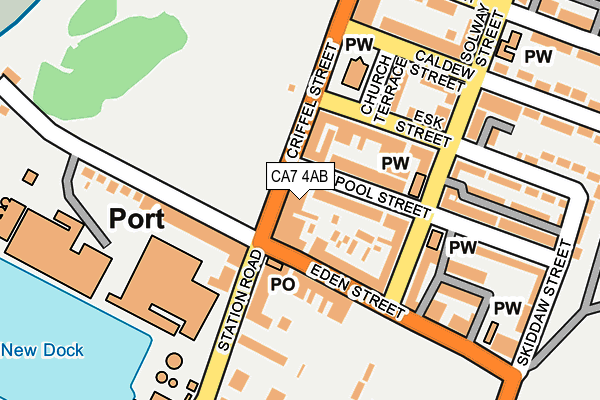 CA7 4AB map - OS OpenMap – Local (Ordnance Survey)