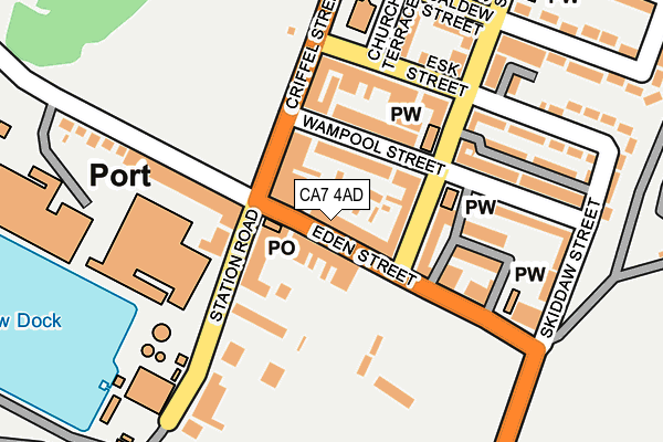 CA7 4AD map - OS OpenMap – Local (Ordnance Survey)