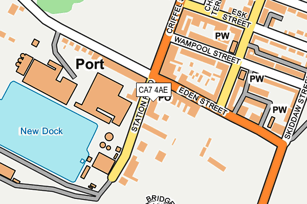 CA7 4AE map - OS OpenMap – Local (Ordnance Survey)