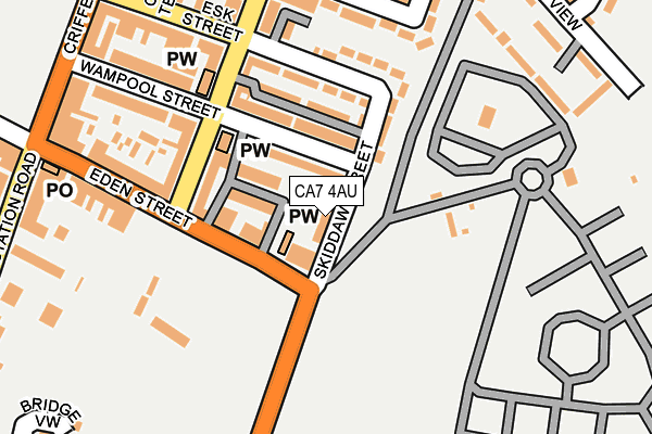 CA7 4AU map - OS OpenMap – Local (Ordnance Survey)