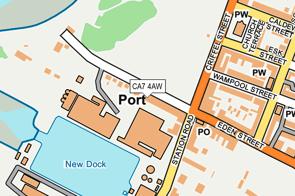 CA7 4AW map - OS OpenMap – Local (Ordnance Survey)