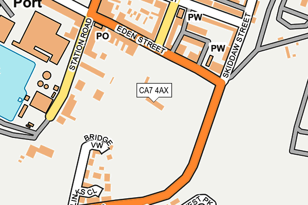 CA7 4AX map - OS OpenMap – Local (Ordnance Survey)