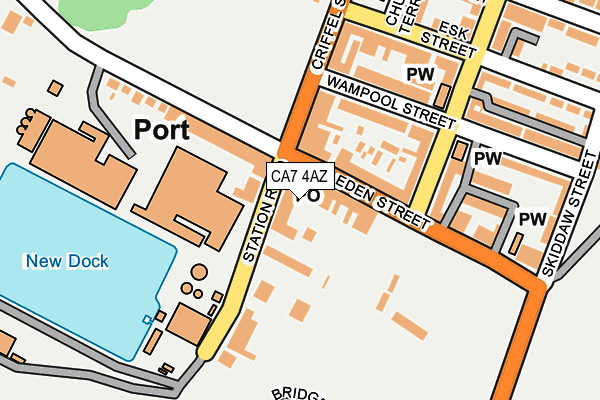 CA7 4AZ map - OS OpenMap – Local (Ordnance Survey)
